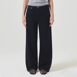 AGOLDE LOW SLUNG BAGGY 30.5” IN CRUSHED BLACK